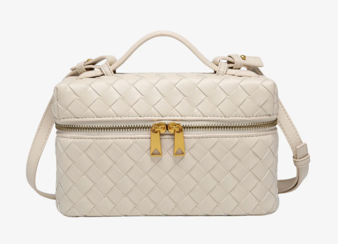 Mila | Geweven Mini Tas met Luxe Details